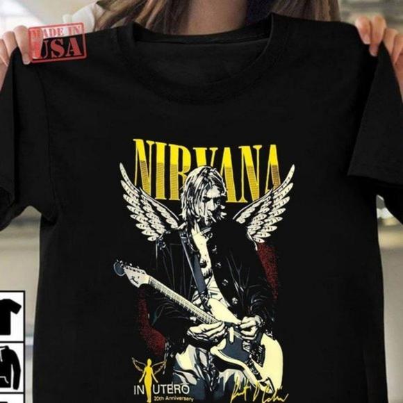 Kurt Cobai.N Nirvan.A Vintage Graphics Unisex T-shirt - Picture 1 of 4